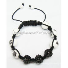 beat jewelry bracelet ,handmade woven shamballa crystal balls bracelet